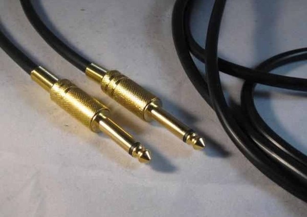 Klinkekabel vergoldete Stecker Male > Male Mono/Stereo