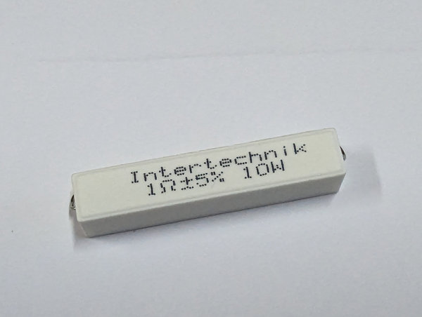 Intertechnik Drahtwiderstand Keramik 750 Volt 10 Watt 0,10 - 100,0 Ohm
