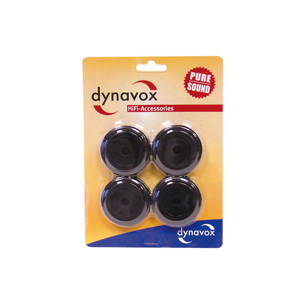 Dynavox Aluminium-Füsse für HiFi-Geräte 4er-Set schwarz 50 mm